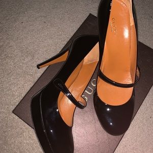 Gucci Mary Jane platform heels